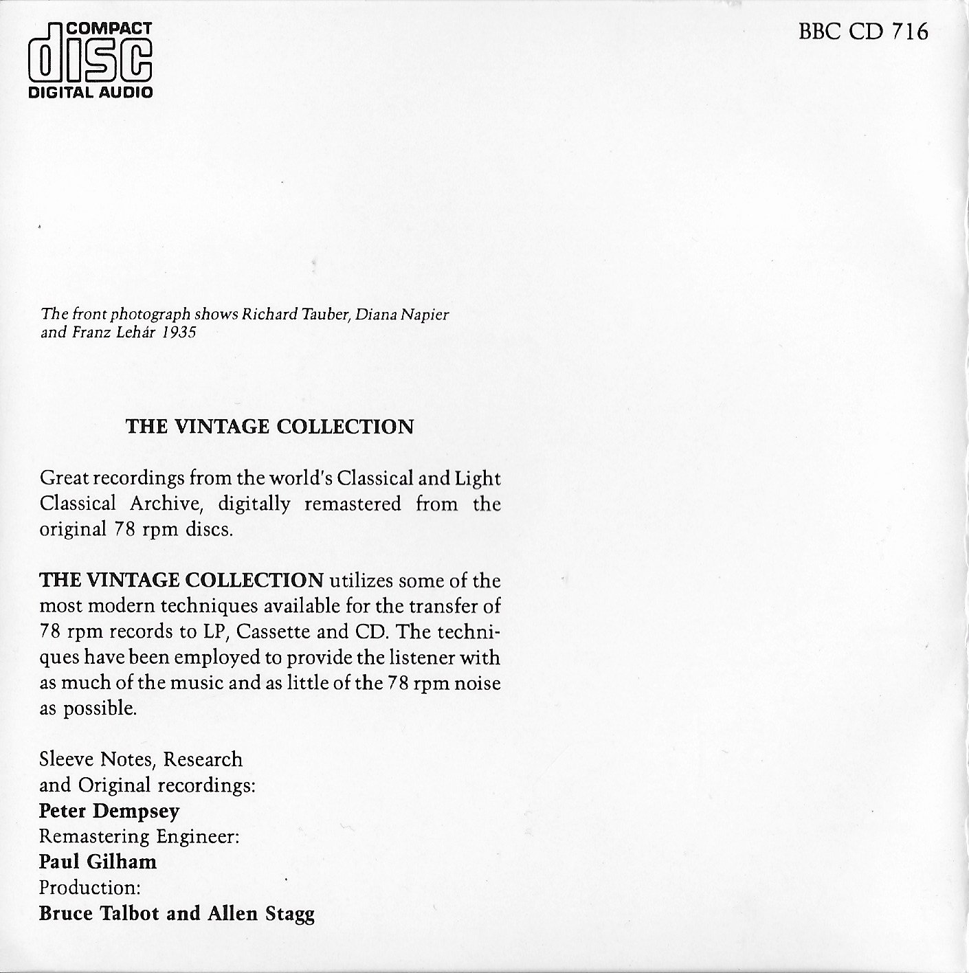 Middle of cover of BBCCD716